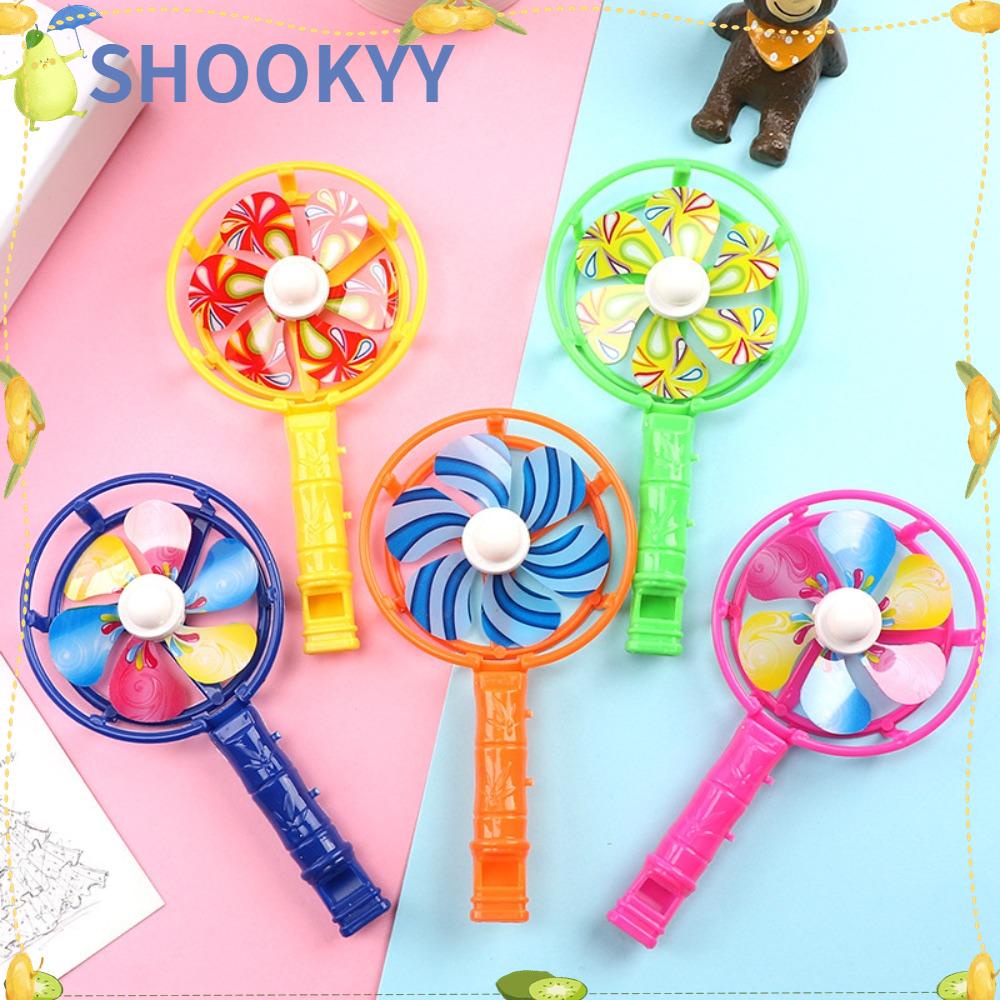 Chookyy 20Pcs Whistle Windmill Novelty Trick Wind Spinner Hadiah Anak Prank Maker