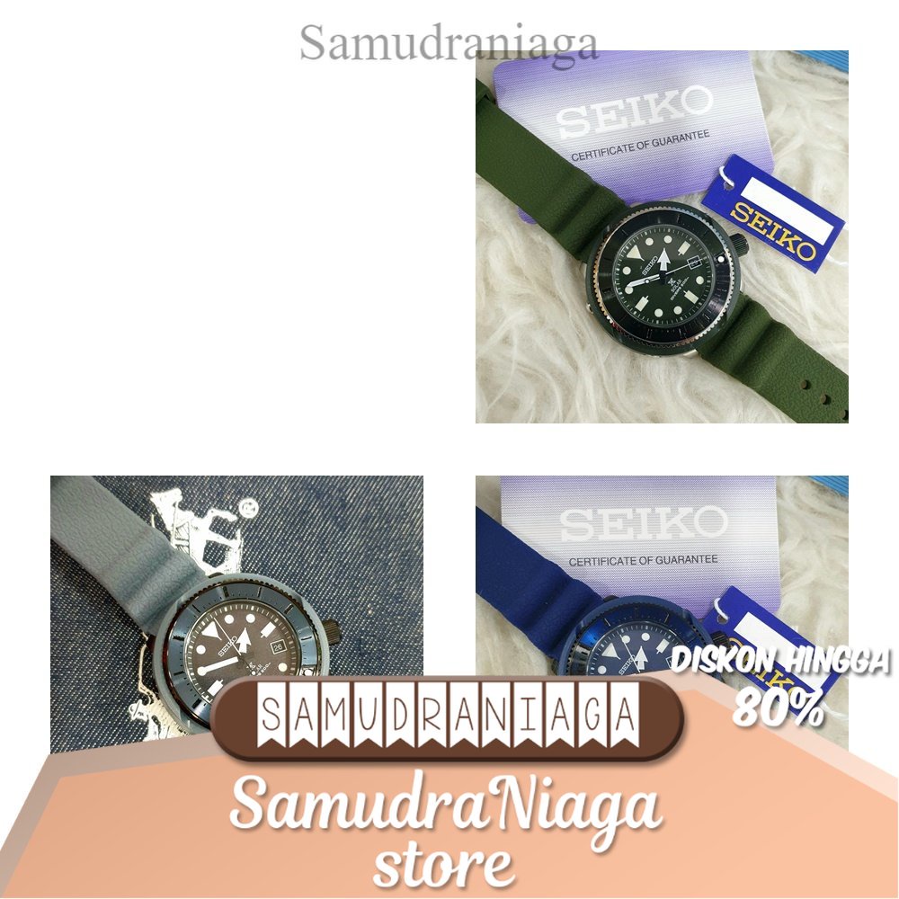 Jam Tangan Pria Automatic Seiko Tuna Rubber Original