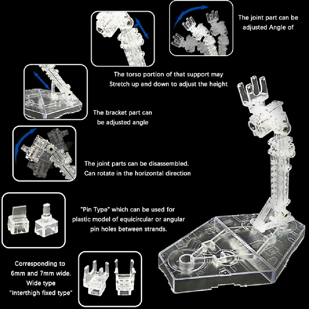 Xo 1pc Aksesoris Action Figure Untuk Model Stand Base Figure Display Base Untuk Boneka1Per144 OL