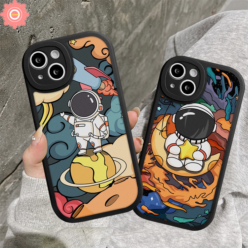 Kartun Astronot NASA Space Case Oppo A17 A16K A9 A5 A16E A57 A15 A53 A5s A3S A95 A16 A76 A96 A55 A1K A7 A54 A77s A12 A74 A17K A92 Reno 7Z 7 5Z 8 5F A31 Soft Tpu Belakang Sarung