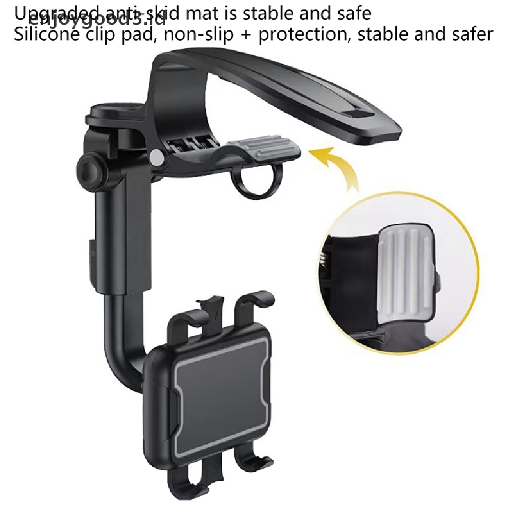 [Rready Stock] Spion Phone Holder Untuk Holder Hp Dan Gps Mount Mobil Rotati Universal (ID)