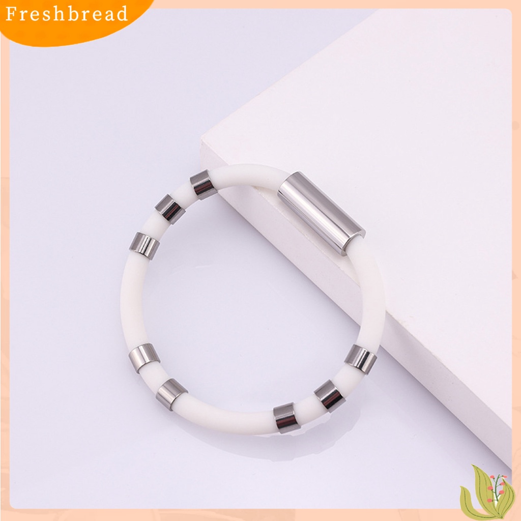 &lt; Freshbread &gt; Anions Gelang Minimalis 8-tabung Keseimbangan Ion Negatif Energi Tahan Aus Hias Unisex Tubuh Manusia Gelang Pelepas Elektrostatik Aksesori Kehidupan Sehari-Hari