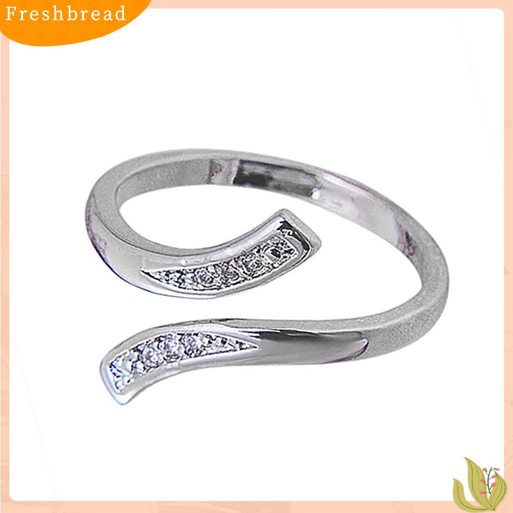 &lt; Freshbread &gt; Hot Fashion Charm Wanita Alami925 Sterling Silver Ukuran Yang Dapat Disesuaikan Cincin