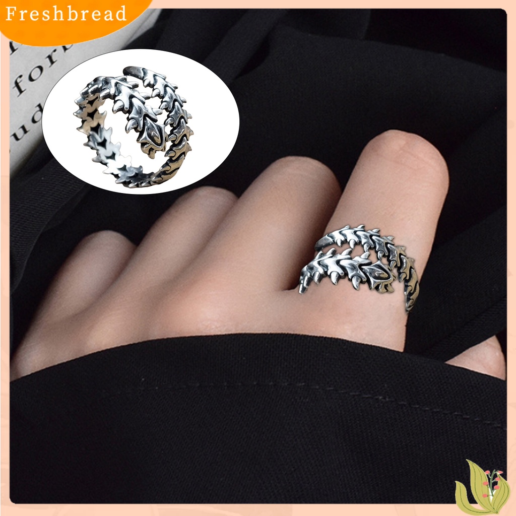 &lt; Freshbread &gt; Punk Adjustable Alloy Pria Cincin Chine Pasangan Pembukaan Cincin Perhiasan Aksesoris