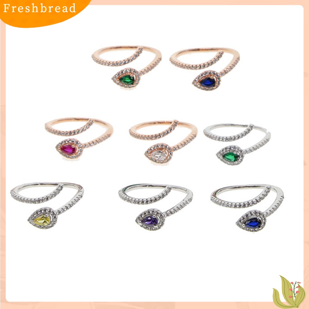 &lt; Freshbread &gt; Fashion Wanita Ular Kelahiran Berlian Imitasi Jari Cincin Pembukaan Yang Dapat Disesuaikan Perhiasan Hadiah