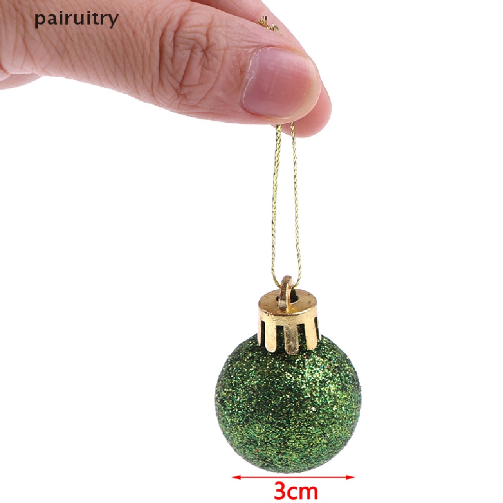 Prt 24pcs Ornamen Bola Natal Untuk Dekorasi Pohon Natal Untuk Liburan Xmas Pernikahan PRT