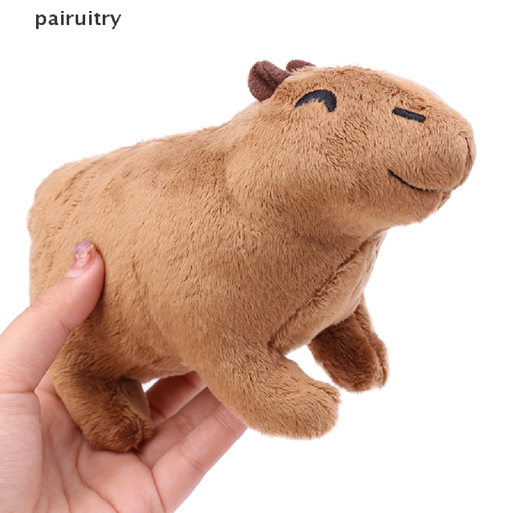 Prt 18cm Simulasi Bulu Halus Capybara Boneka Binatang Mainan Anak Hadiah Natal PRT