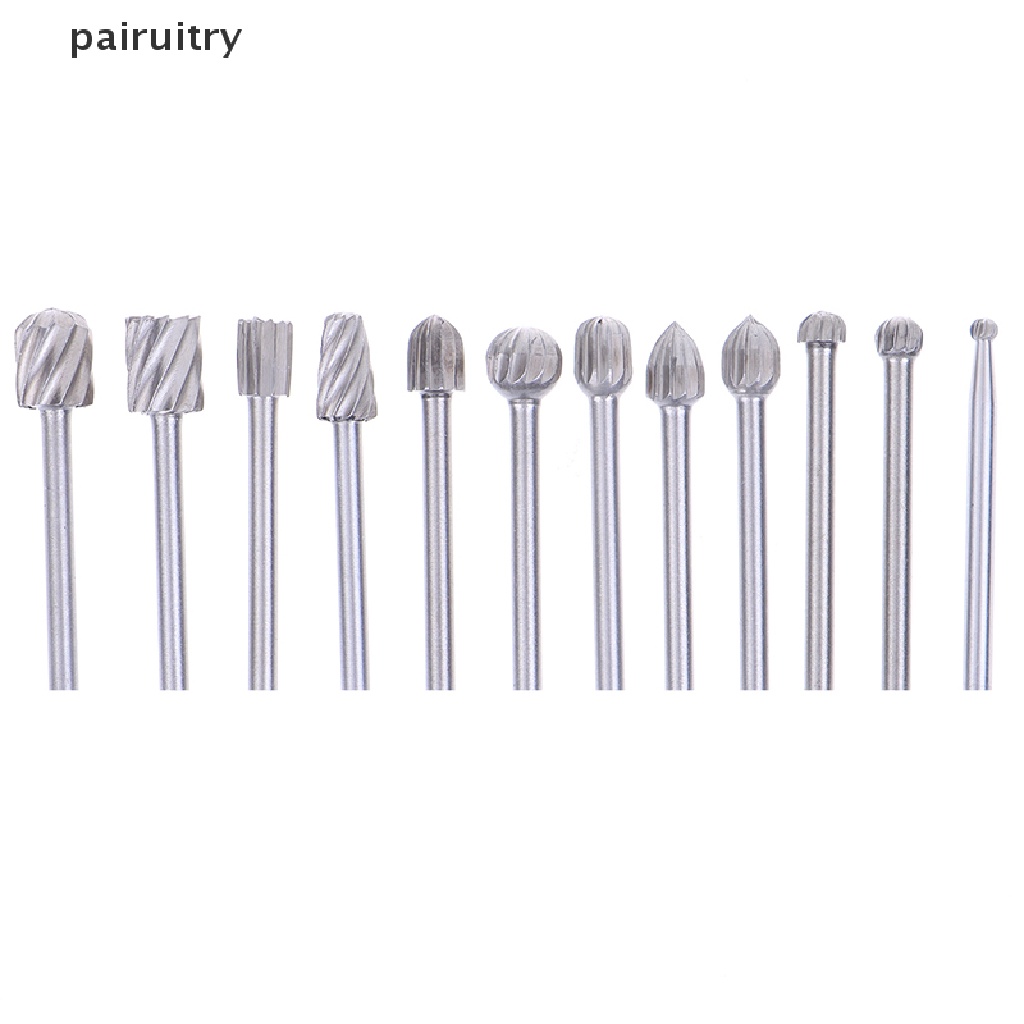 Prt 20pcs Tungsten Carbide Rotary Point Burr Die Grinder Shank Set 3 * 40mm PRT