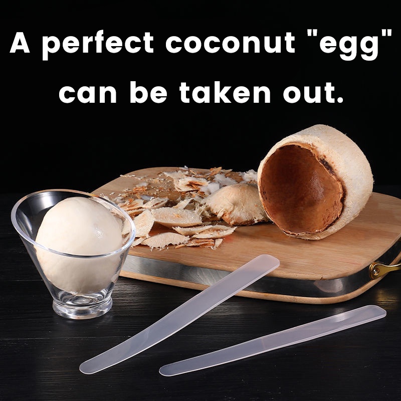 1pc Coconut Meat Extractor Coconut Egg Taker Shell Remover Plastik Tahan Lama Lembut Alat Profesional Pembuka Kelapa Alat Gali Aksesoris Dapur Bar Gadget