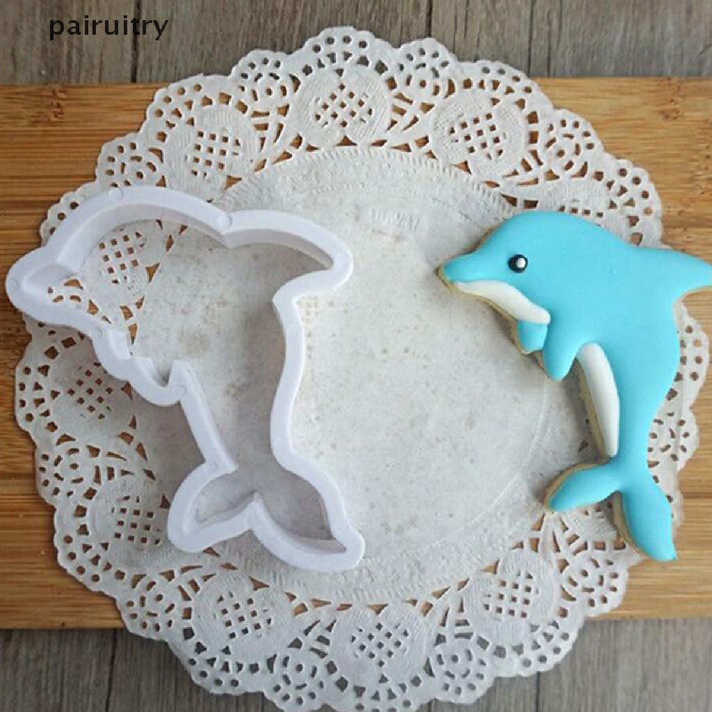 Prt 8pcs Pemotong Hewan Ikan Laut Sugarcraft Cake Decorag Cookies Cetakan Kue Kering PRT