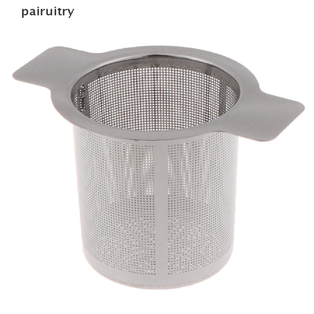 Prt Stainless Steel Mesh Tea Infuser Metal Cup Strainer Saringan Daun Longgar Tanpa Tutup  Prt