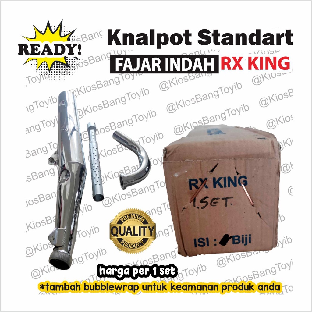 1set Knalpot Standart Ori Yamaha RXK RX King Cobra (Fajar Indah)