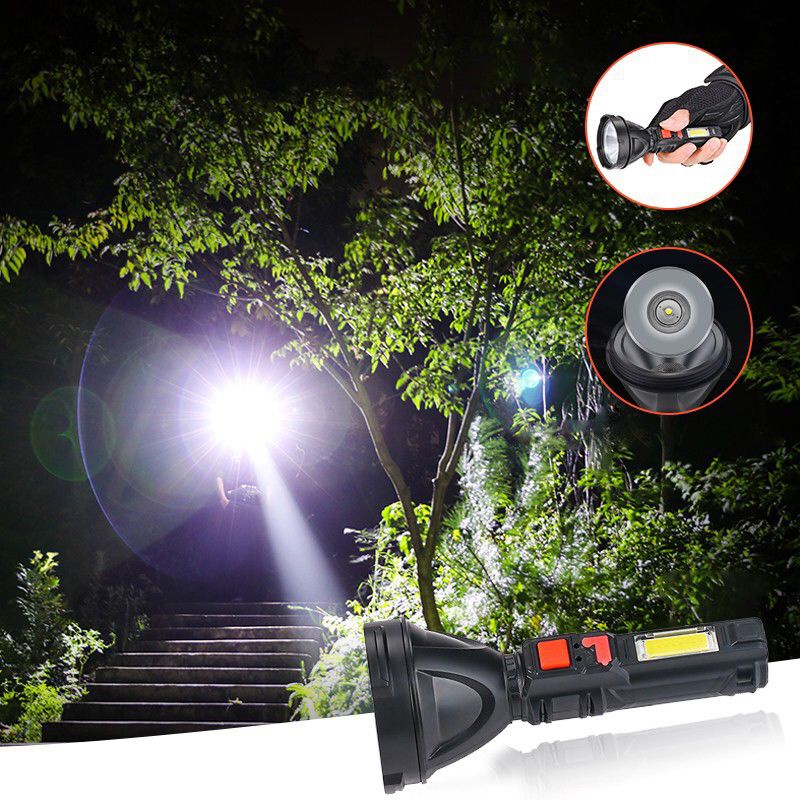 Senter L-830 Senter LED Cas Jarak Jauh Super Terang Anti Air Waterproof Free USB Senter Wajib Punya