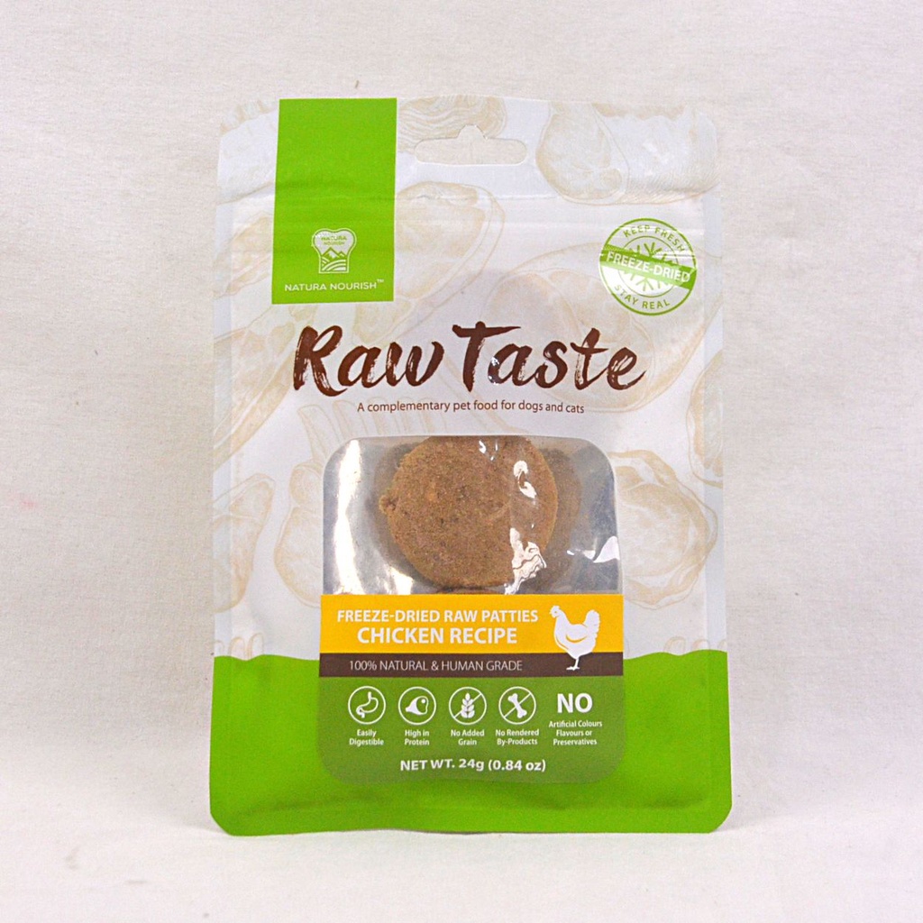 NATURANOURISH Snack Anjing Raw Taste Dried Chicken Recipe 24g