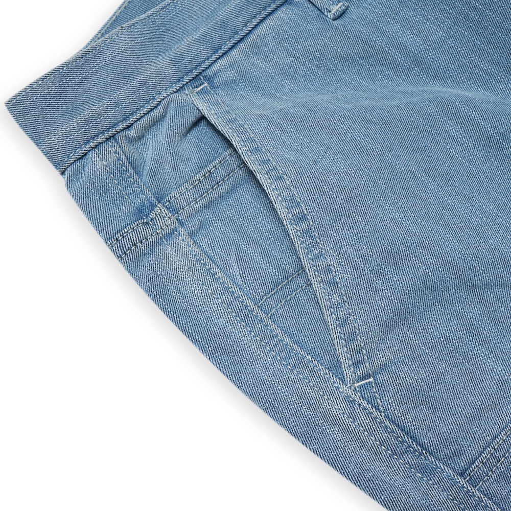 Stussy Denim Work Pants Washed Light Blue