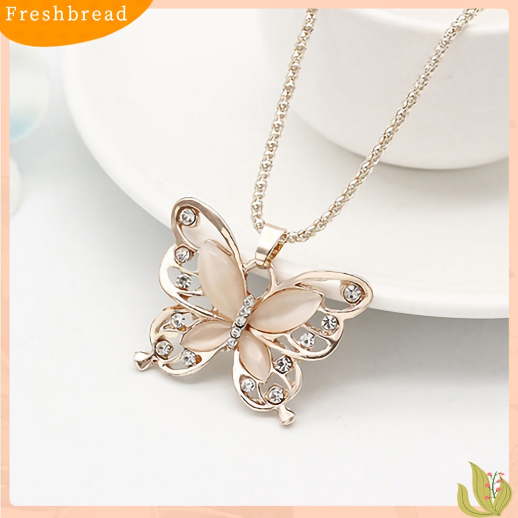 {In Stock} Jepit Rambut Kalung Indah Pengerjaan Halus Menawan Kalung Kupu-Kupu Mewah Untuk Pacaran