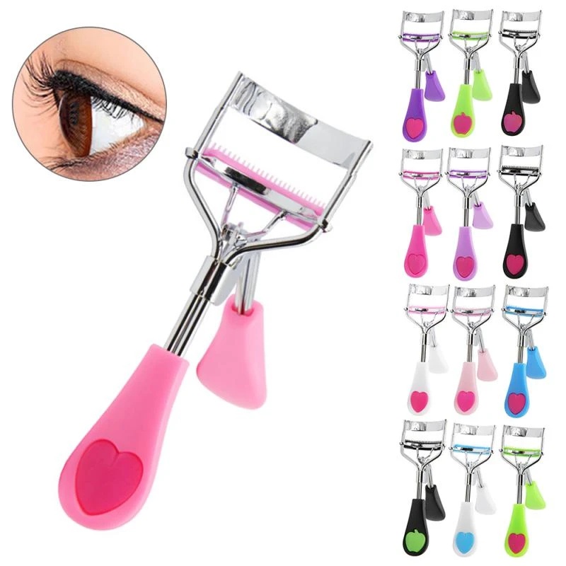 Penjepit Bulu Mata Wanita Profesional Portable Tidak Melukai Bulu Mata Curler 1PC Lady Profesional Penjepit Bulu Mata Dengan Sisir Silikon Klip Bulu Mata Kosmetik Alat Kecantikan Mata