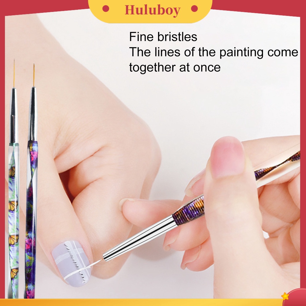 {In Stock} Nail Painting Pen Non-shedding Bulu Lembut DIY Polimerisasi Yang Baik UV Gel Brush Painting Drawing Manicure Pen Nail Salon Supply