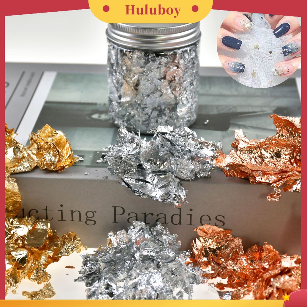 {In Stock} Foil Emas Ultra Tipis Mudah Di Aplikasikan 3warna Daun Kertas Foil Kuku DIY Untuk Lukisan
