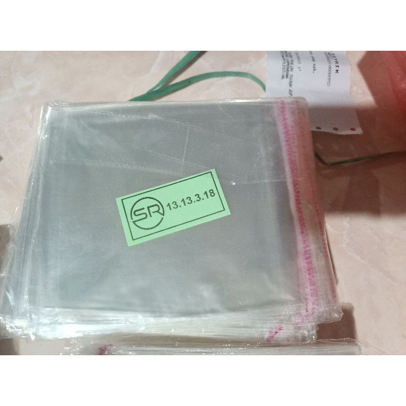 Plastik Opp Roti (SEAL / LEM) 13x13 Kemasan Roti Souvenir dll