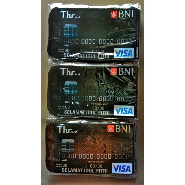 

Amplop THR Bank/ Angpau Lebaran Idul Fitri Versi Bank BNI Isi 100pcs