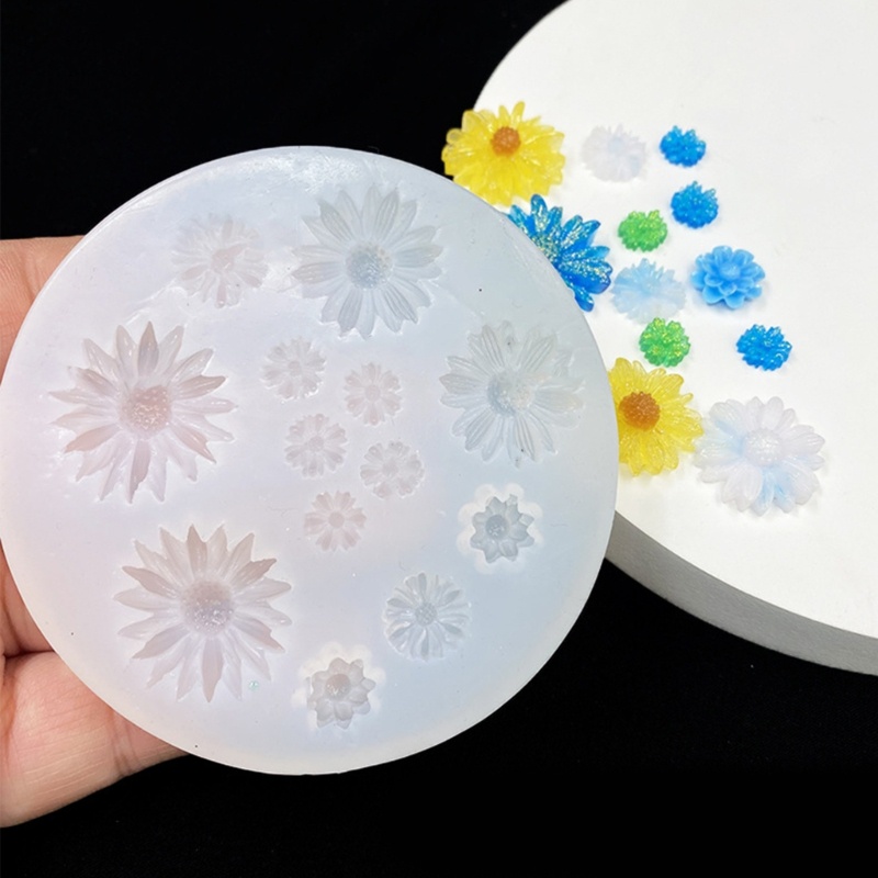 Siy Bunga Cetakan Silikon Anting Unik Cetakan Resin Neckalce Liontin Silicone Mold DIY Perhiasan Casting Cetakan Gantungan Kunci M