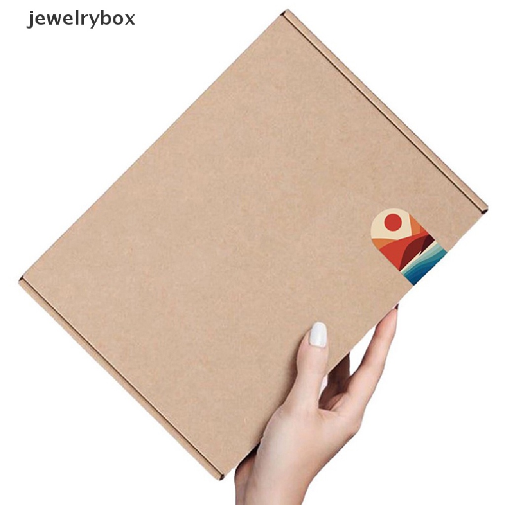 [jewelrybox] 50pcs Terima Kasih Untuk Pembelian Anda Stiker Gift Box Paket Sealing Labels Butik