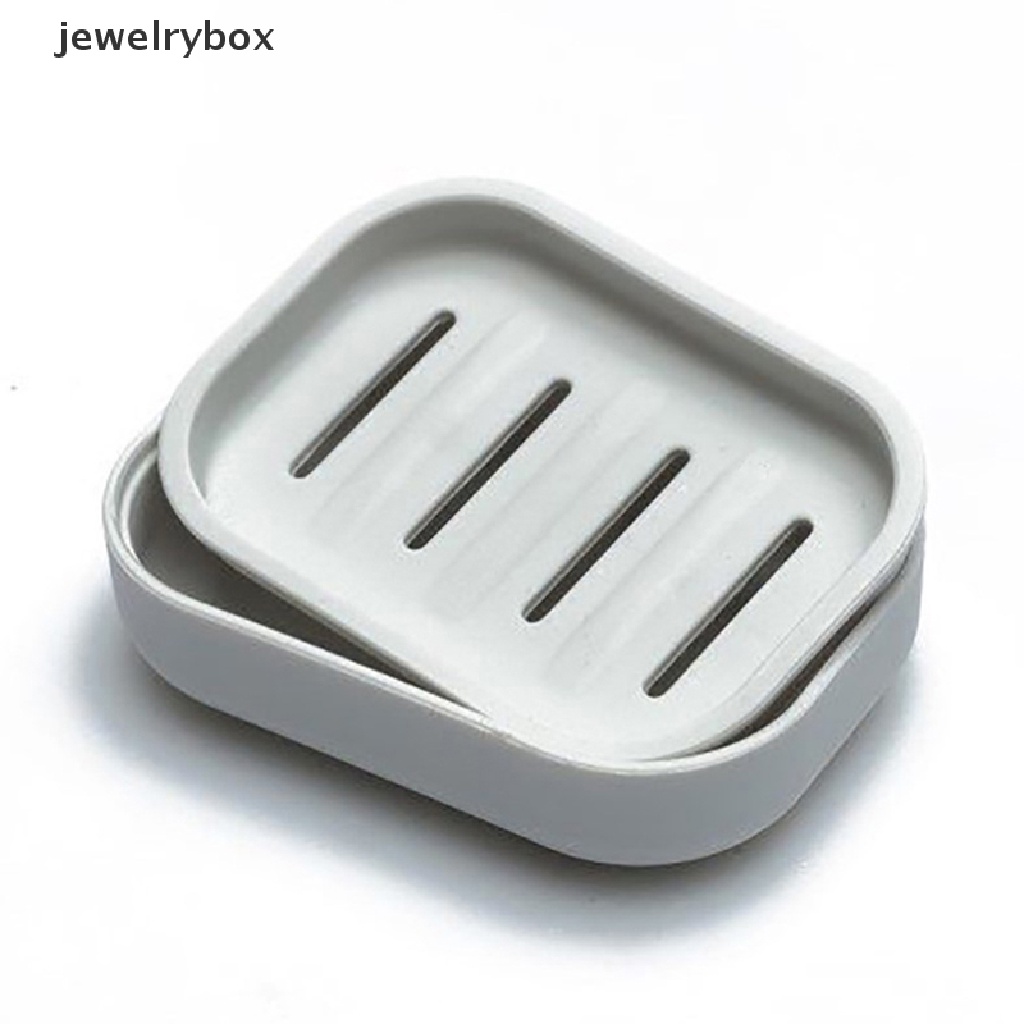 [jewelrybox] Double Layer Bathroom Dish Plate Case Rumah Shower Travel Hiking Holder Rak Sabun Butik