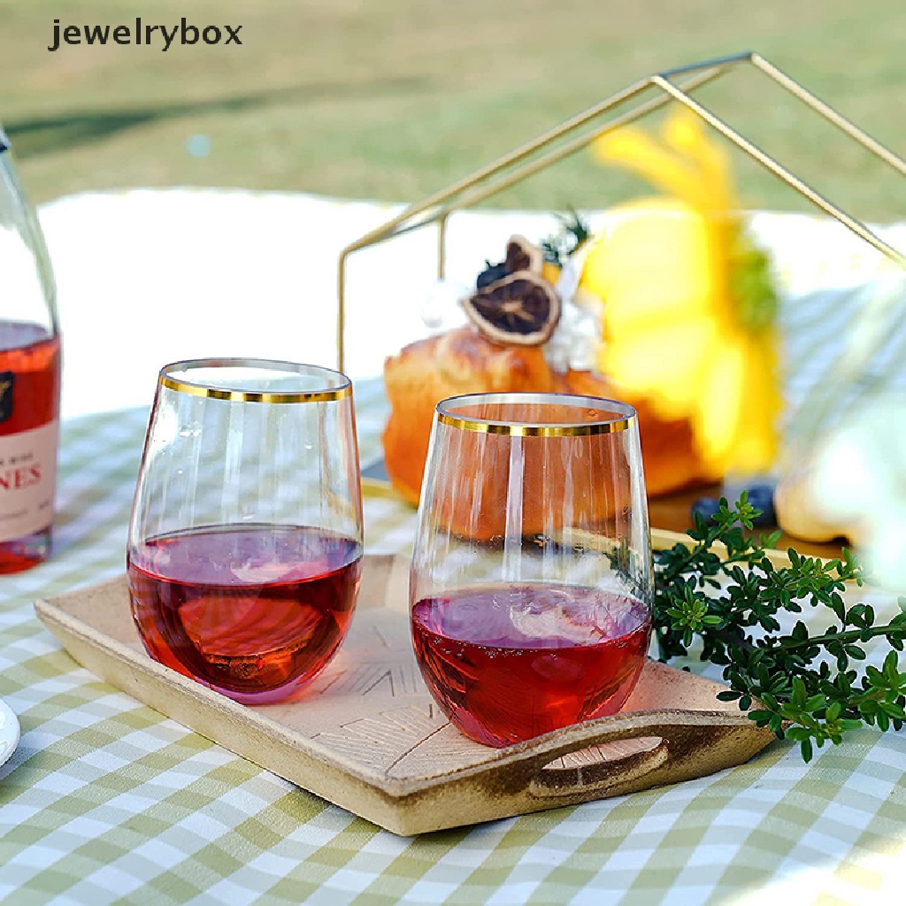 [jewelrybox] Gelas Wine Plastik Anti Pecah 360ml Tidak Pecah Red Wine Tumbler Gelas Cup Butik