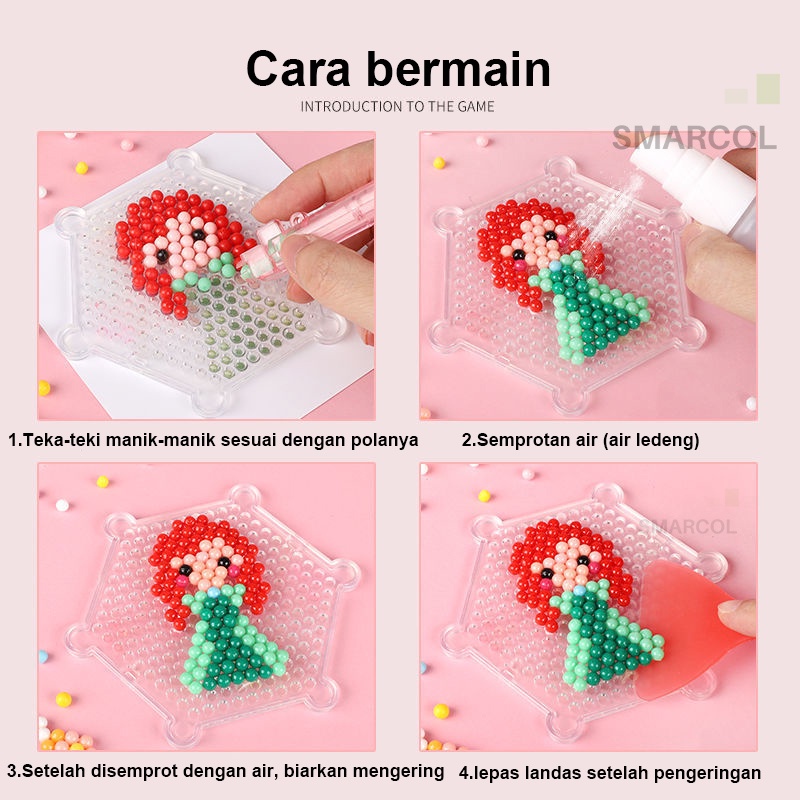 4400/2400/1000 Mainan Edukasi - Kerajinan Tangan - Aquabeads Set / Aquabead Hadiah Anak-anak Puzzle DIY