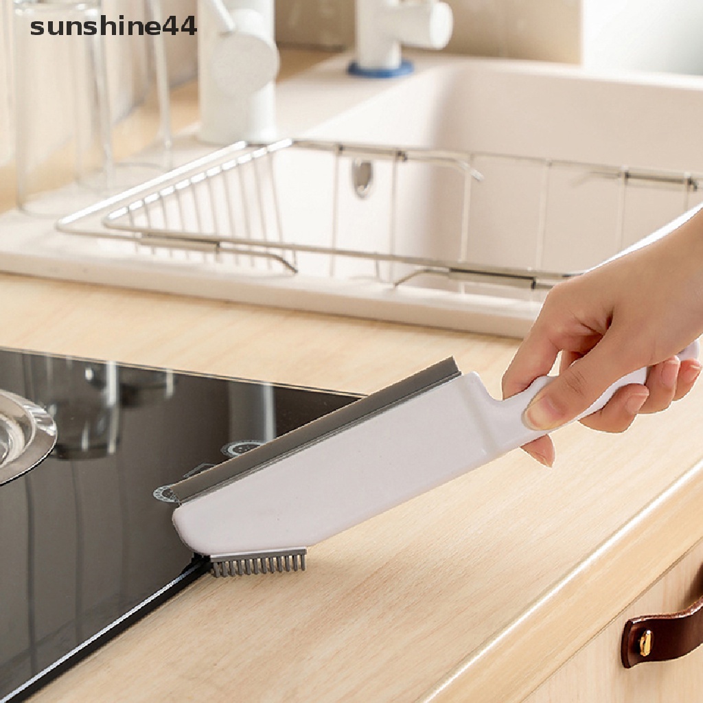 Sunshine 3in1 Silicone Gap Cleaning Alat Sikat Pembersih Dapur Dekontaminasi Brush ID