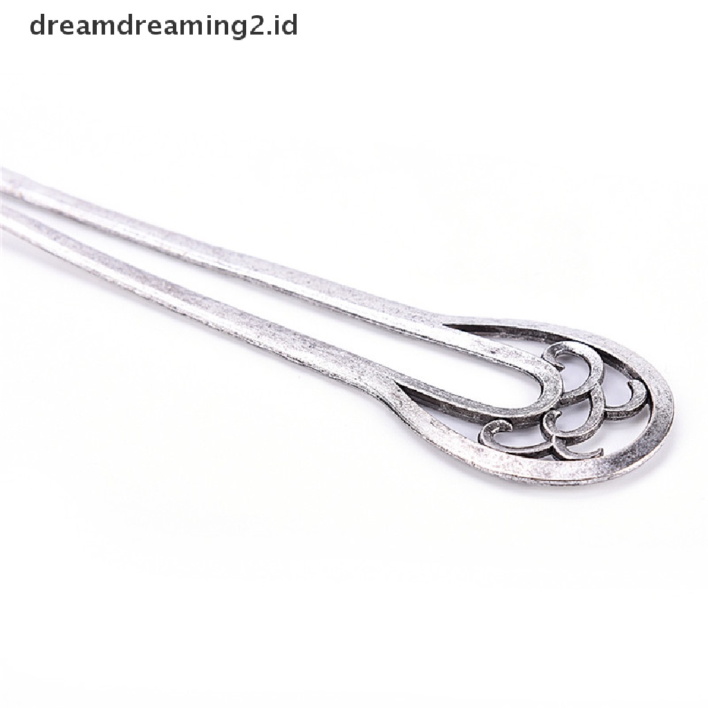 (hot) Rambut Stik Pin Perak Alloy Geometris Bando Lady Hair Clip Aksesoris Baru//