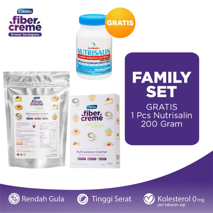 

[Ready-Stock]Cod FiberCreme Family Set GRATIS Nutrisalin