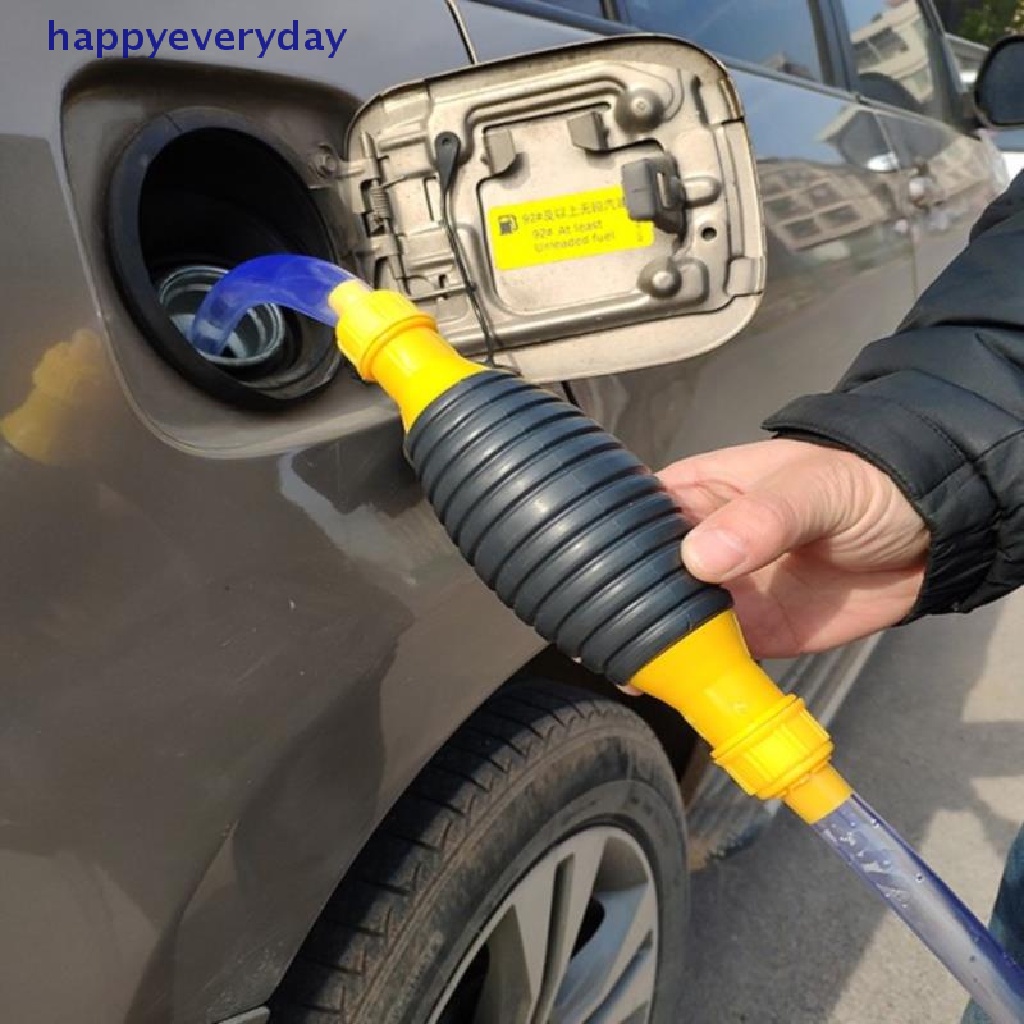 [happy] Car Fuel Sucker Transfer Oli Pompa Bahan Bakar Mobil Bensin Solar Liquid Fuel Saver [ID]