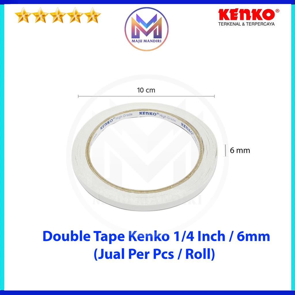 

Double Tape Kenko 6mm 1/4 Inch / Dobel Tip 1/4" Lem 2 Sisi