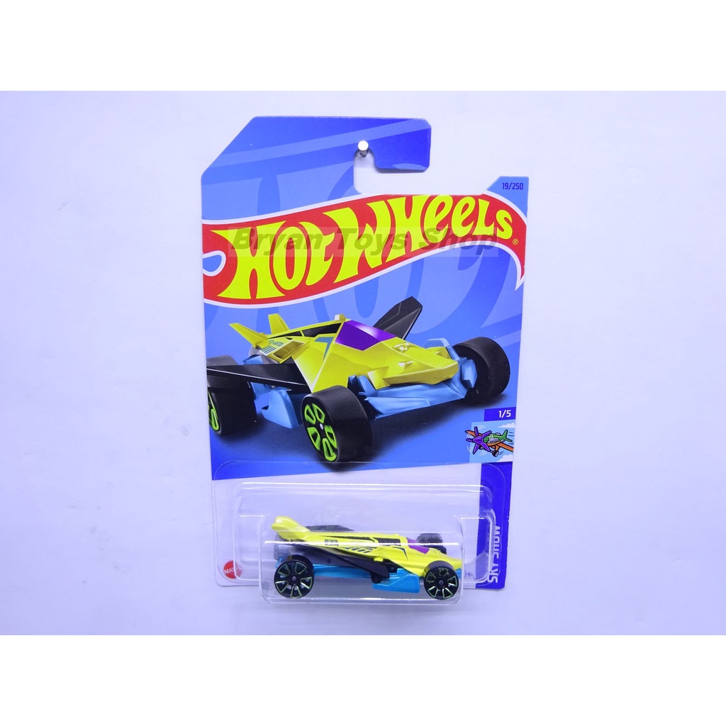 Hot Wheels Airuption Kuning Biru - Mobil Balap