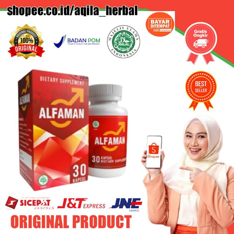 100% ORIGINAL OBAT KUAT PRIA TAHAN LAMA ALFAMAN ASLI 100% ORIGINAL SUPLEMEN PENAMBAH STAMINA PRIA HE