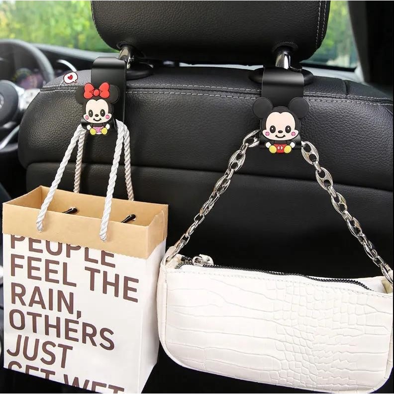 Kait Kartun Kreatif Untuk Mobil, Kait Gadis Kecil Yang Lucu Untuk Sandaran Di Dalam Mobil