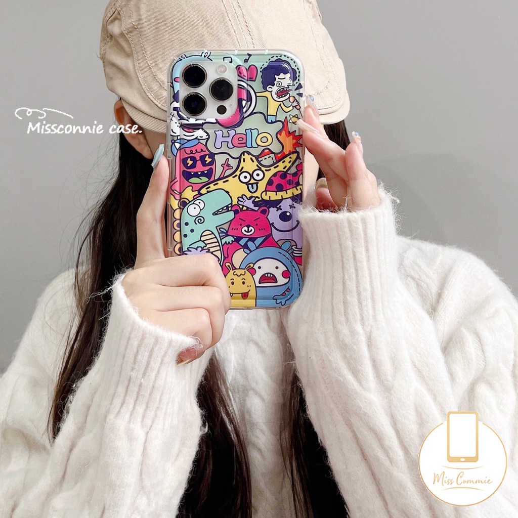 Casing Realme C53 9i C55 C30 7i C17 C15 C21Y C35 C25 C25Y C11 6i 5 5i 5s C33 C3 C1 C2 C11 C12 C20A C25s C20 Kartun Toy Story Cute Little Monster Airbag Shockproof Case Soft Cover