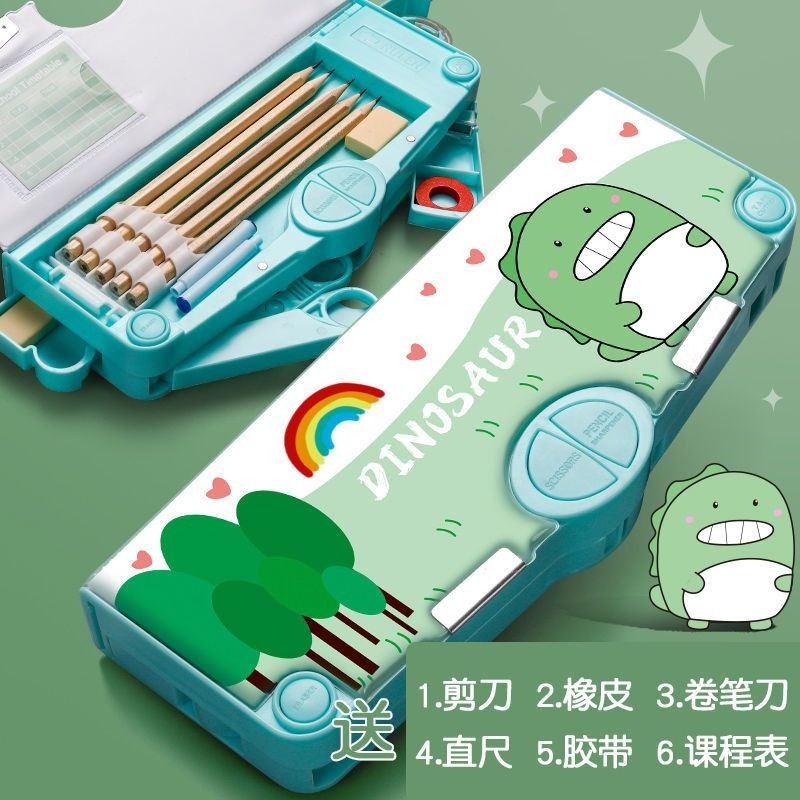 Kotak Pensil Anak 1 Set Tempat Pencil Anak Karakter Motif Lucu Multifungsi