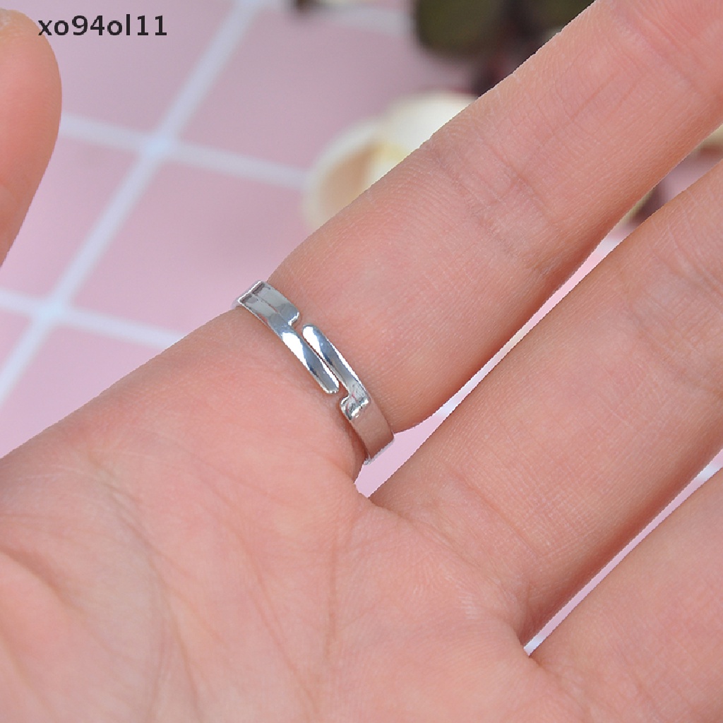 Xo Mood ring band Berubah Warna by temperature ajustable heart  Ol