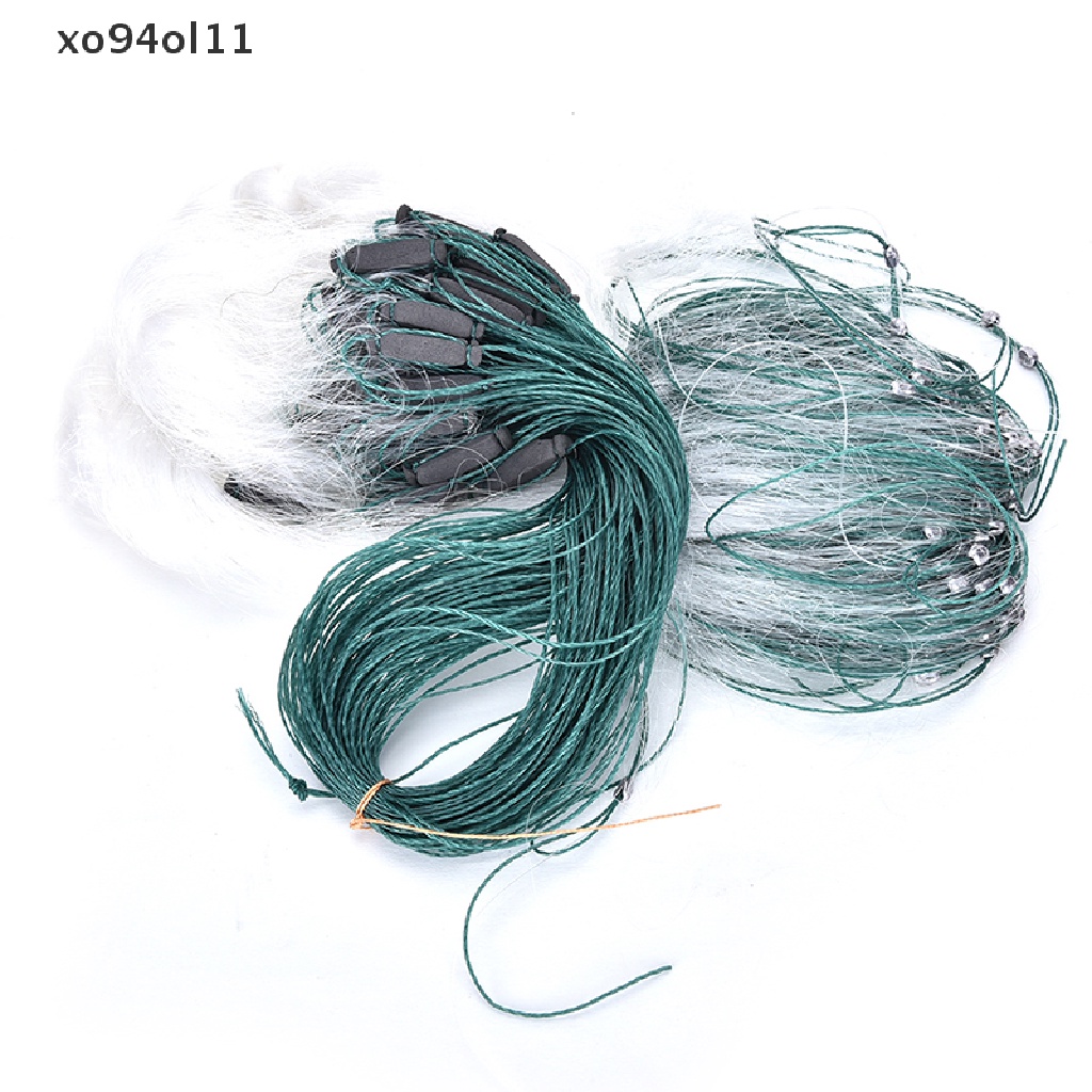 Xo 25m 3lapis Monofilament Jaring Ikan Insang Dengan Pelampung Alat Pancing Perangkap Ikan OL