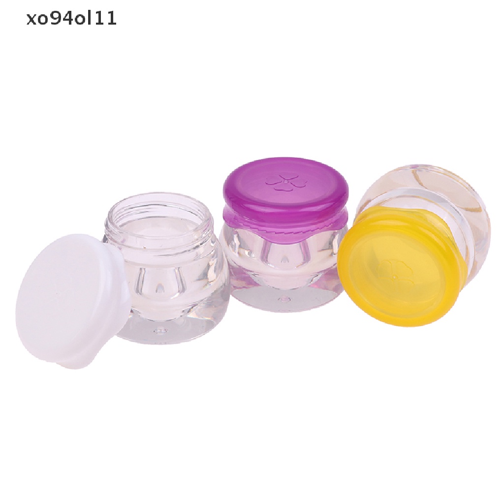 Xo 1Pc Toples Selai Akrilik Transparan Botol Cream Wajah Wadah Bumbu Portable OL