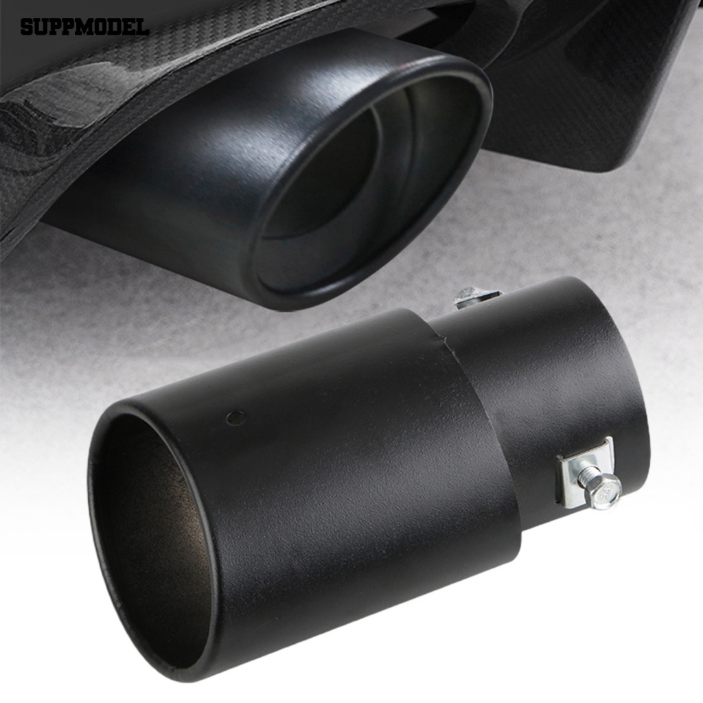 Suppmodel Ujung Knalpot Metal Tahan Lama Perlengkapan Mobil Universal Fit Car Exhaust Tip Pengganti Anti Karat