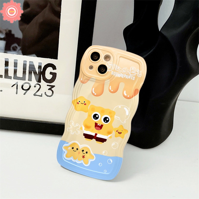 Case Redmi Note11 10 8 9 11s 10s 11Pro 9s 10Pro Max Redmi 12C 9T 9A 10C 10 A1+9C A1 10A 9mi 11T Pro POCO X3 NFC Pro M3 Kartun Lucu SpongeBob Patrick Star Wavy Soft Tpu Sarung