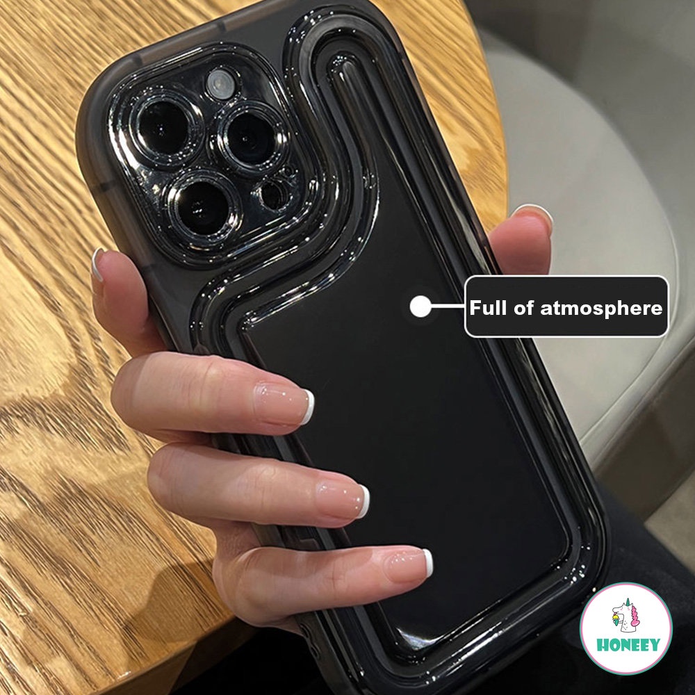 IPHONE Casing Sederhana Bening Tidak Kuning Kompatibel Untuk Iphone11 12 13 14 Pro Max Lembut Shockproof Silikon Air Cushion Back Cover