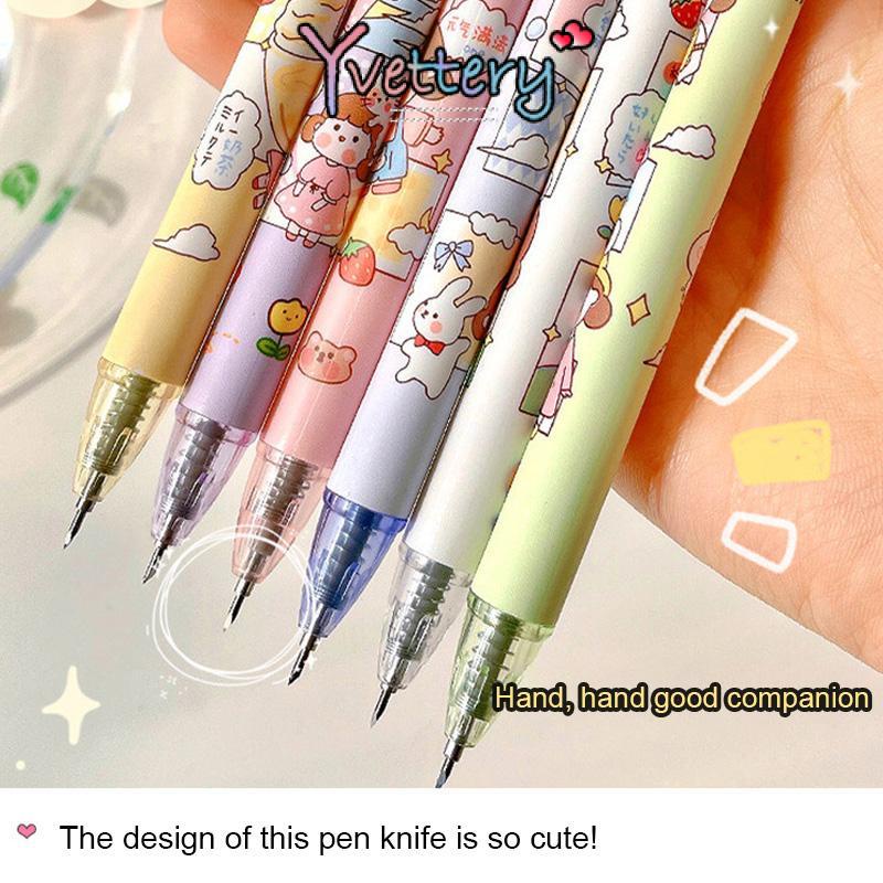 

❤️COD Mini Cutter Pen Cutter Stike Kartun Lucu Mini pulpen Cutter Pena Pisau Stiker-Yy