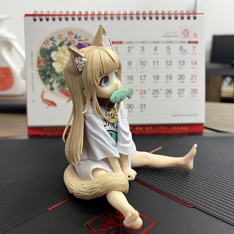 Hobi Lucu 12cm · sakura My Cat Girl Morning Kawaii Anime Girl PVC Action Figure Model Mainan GOLDEN HEAD Game Patung Koleksi Boneka