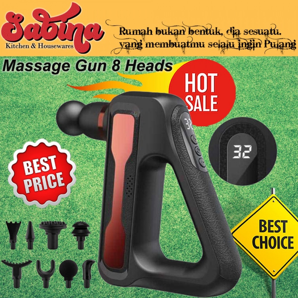 Alat Pijat Elektrik Pundak Punggung Tangan Massage Gun Rechargeable