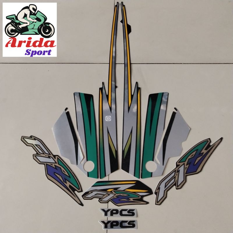 Stripig F1zr stripig yamaha fizr fiz r f1 zr 1996 1997 baha crome hijau stiker f1zr